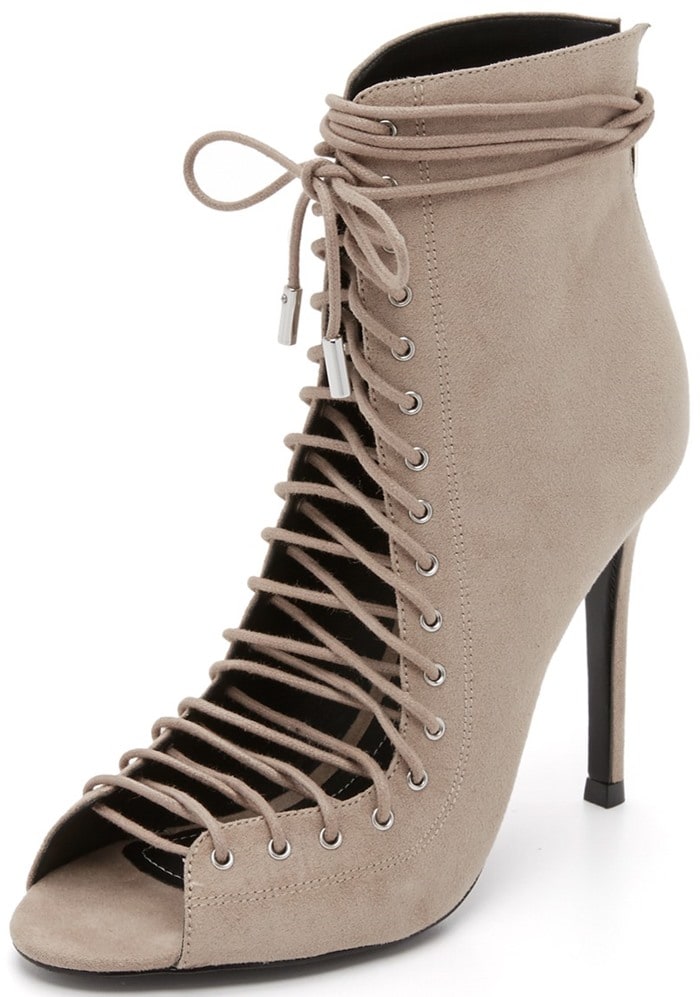 Taupe KENDALL KYLIE 'Ginny' Lace-Up Sandal