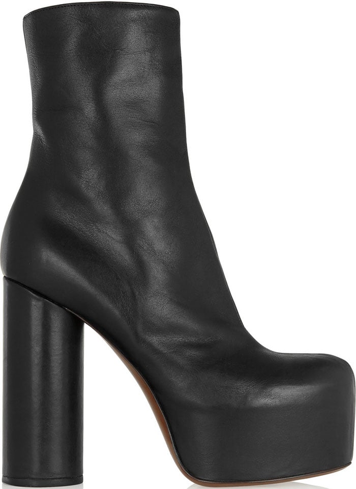 Vetements Leather Platform Boots