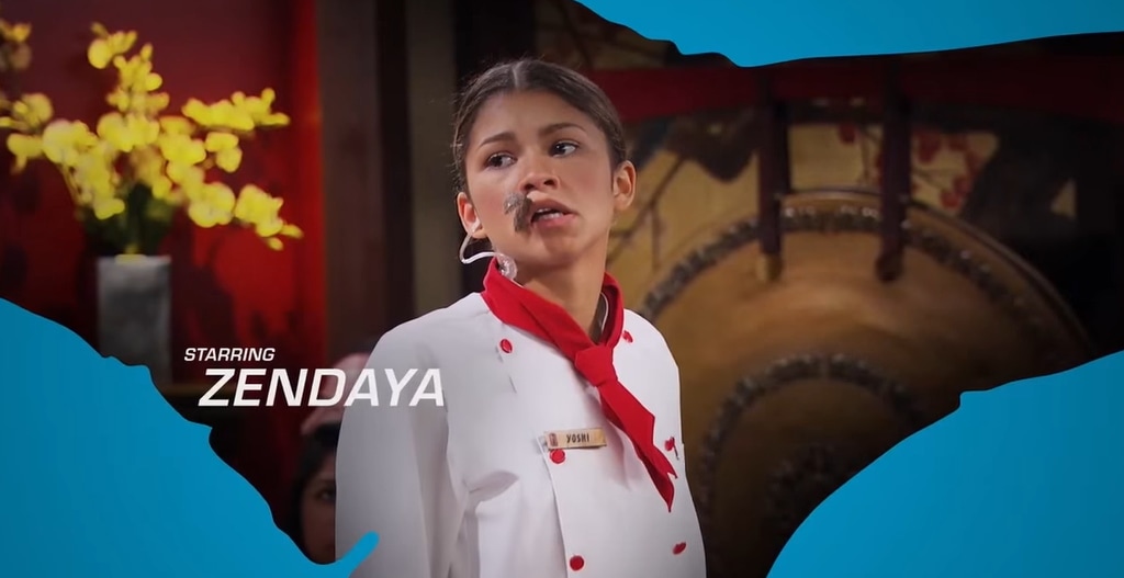 Zendaya stars as K.C. Cooper, a teenage spy in disguise, in a comedic scene from the Disney Channel series K.C. Undercover