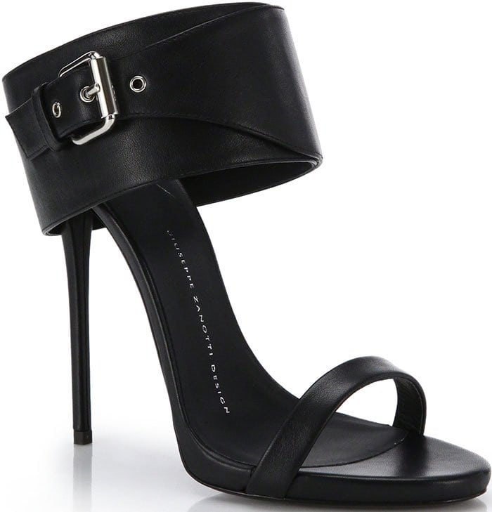 Giuseppe Zanotti Leather Buckle Slide Sandals