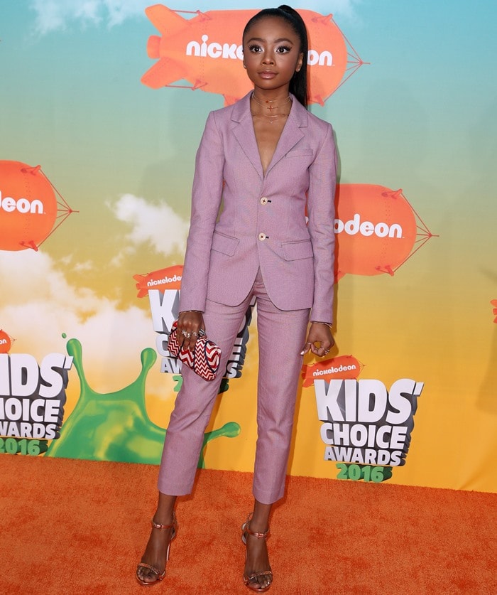 Skai Jackson captivates at the 2016 Kids' Choice Awards with her Gucci ensemble