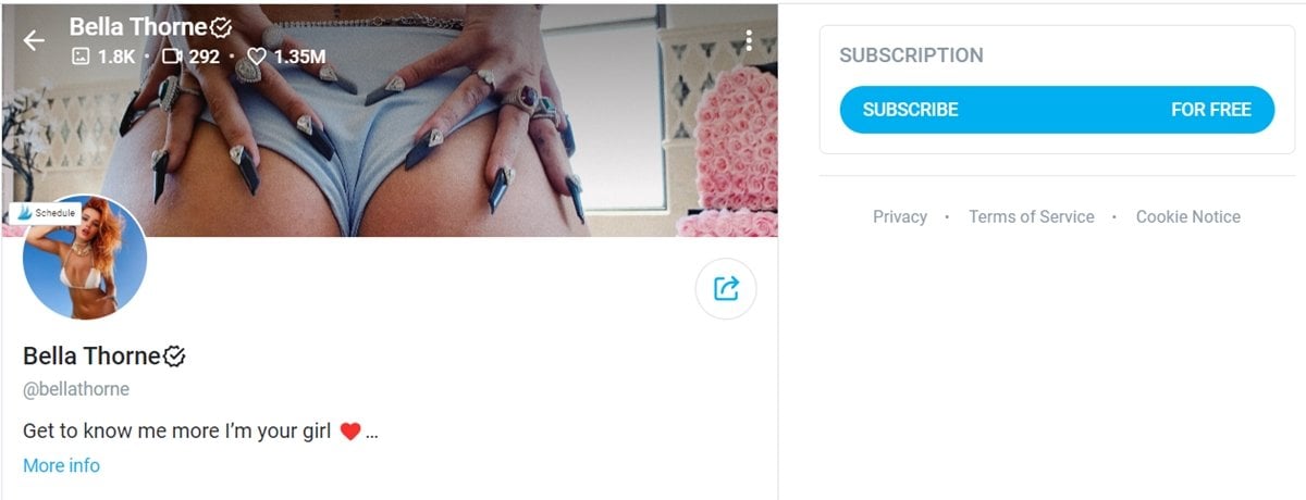 Bella Thorne promotes her OnlyFans page, inviting fans to subscribe for exclusive content