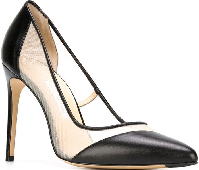 Bionda Castana Bay Leather Mesh Pumps