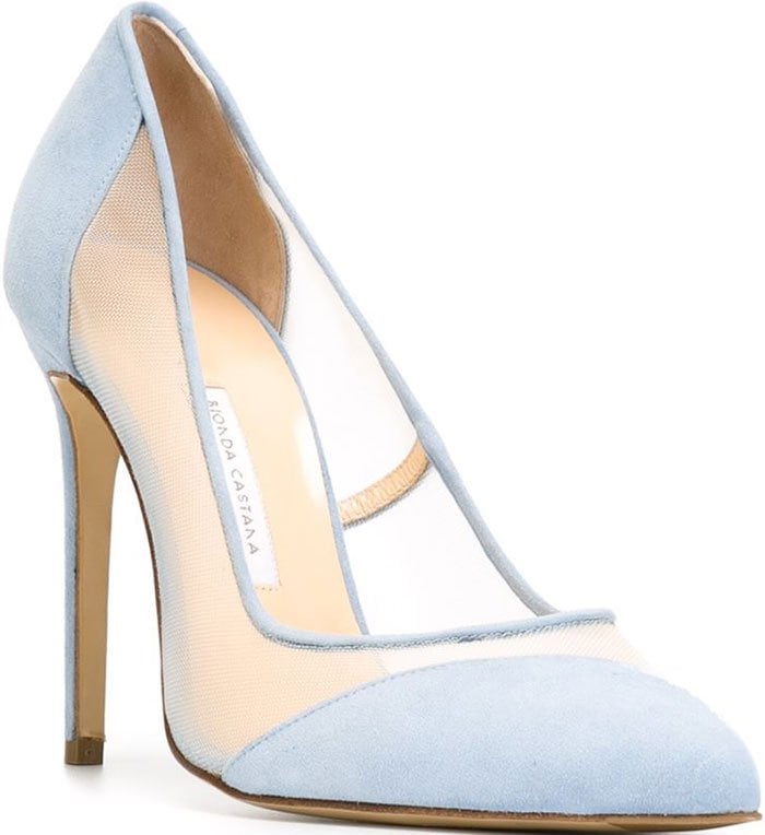 Bionda Castana Bay pastel blue suede pumps