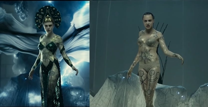 Cara Delevingne's body was slimmed down in post-production for her role in Suicide Squad