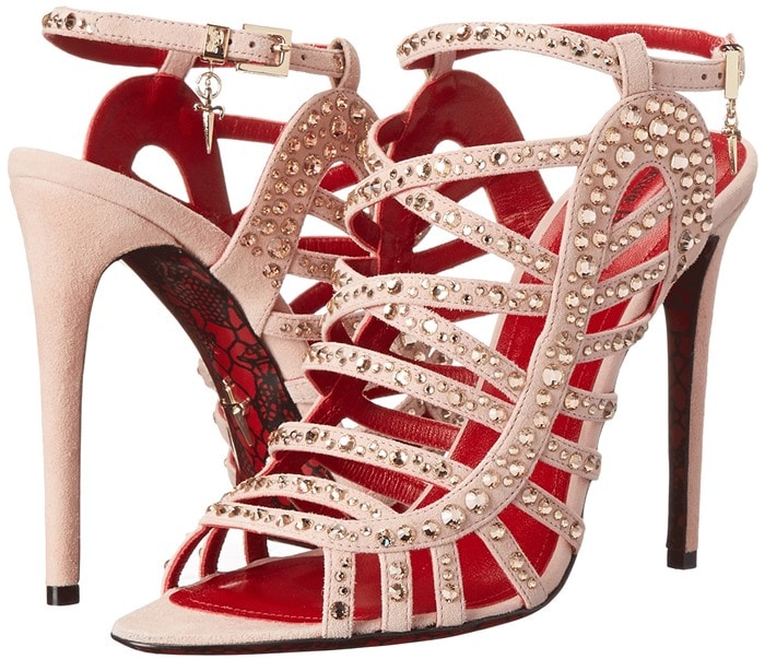 Cesare Paciotti Jeweled Strappy Sandals