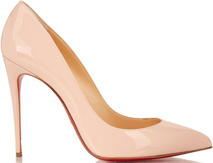 Nude Christian Louboutin "Pigalle Follies" Pumps