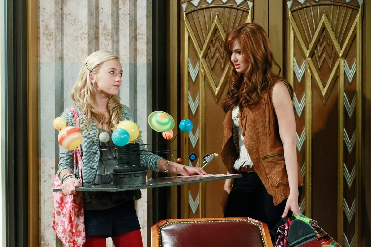 Debby Ryan played Jessie Prescott and Peyton List played Emma Ross on the Disney Channel show "Jessie"