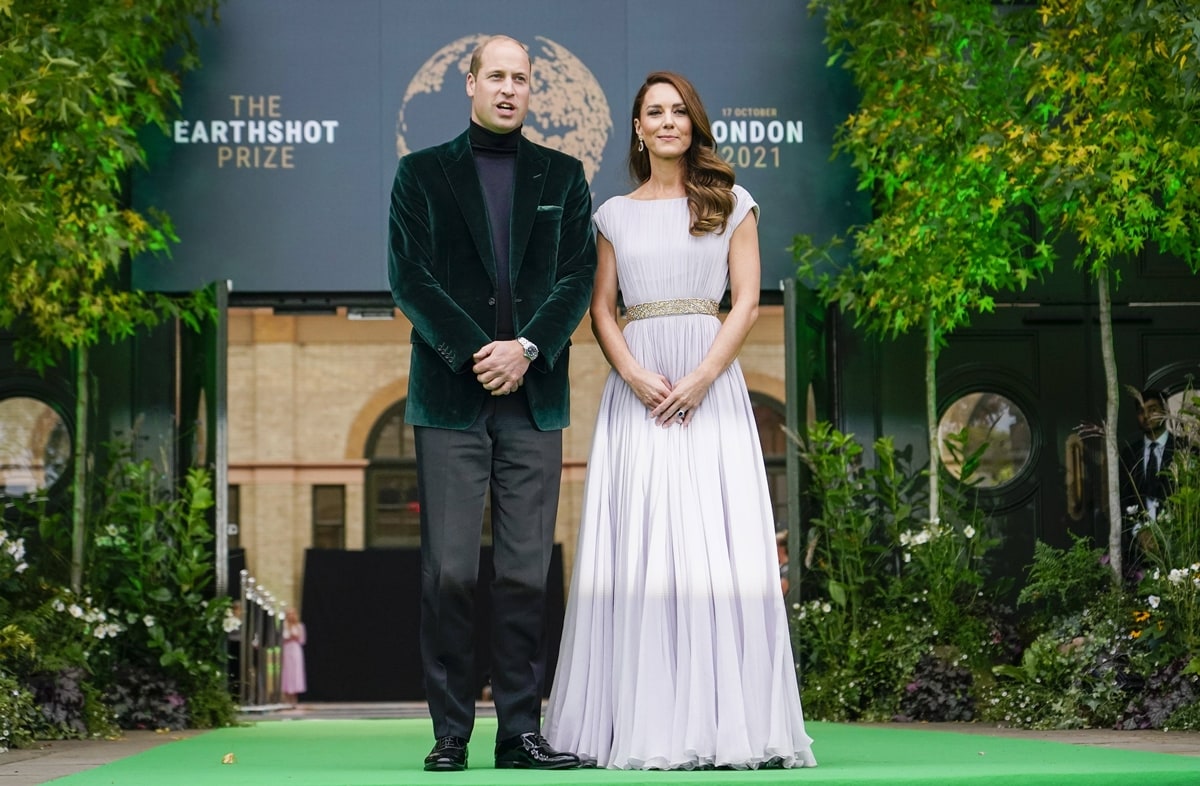 The Duke and Duchess of Cambridge arrive for the first Earthshot Prize awards ceremony