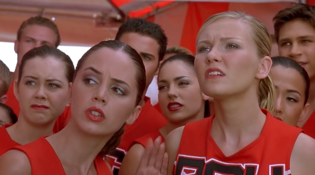 Eliza Dushku and Kristen Dunst star as cheerleaders in the unexpected box-office hit Bring It On