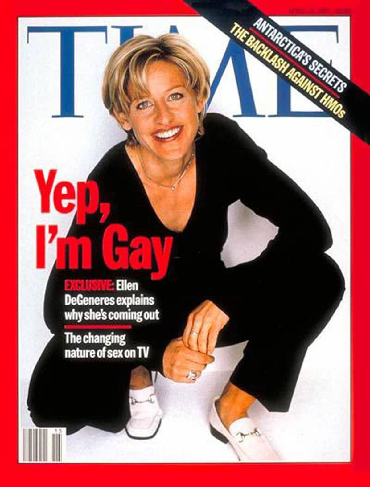 Ellen DeGeneres came out on the cover of TIME magazine in 1997 with the headline ‘Yep, I’m Gay’