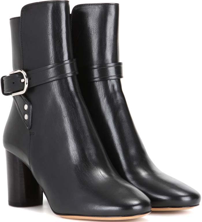 Isabel Marant Black 'Raley' Leather Boots