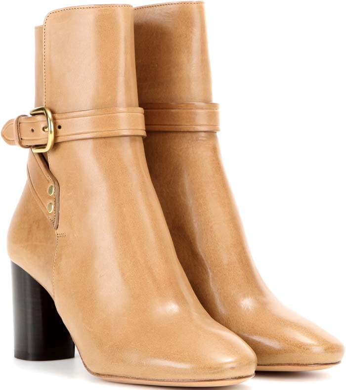 Isabel Marant Camel 'Raley' Leather Boots