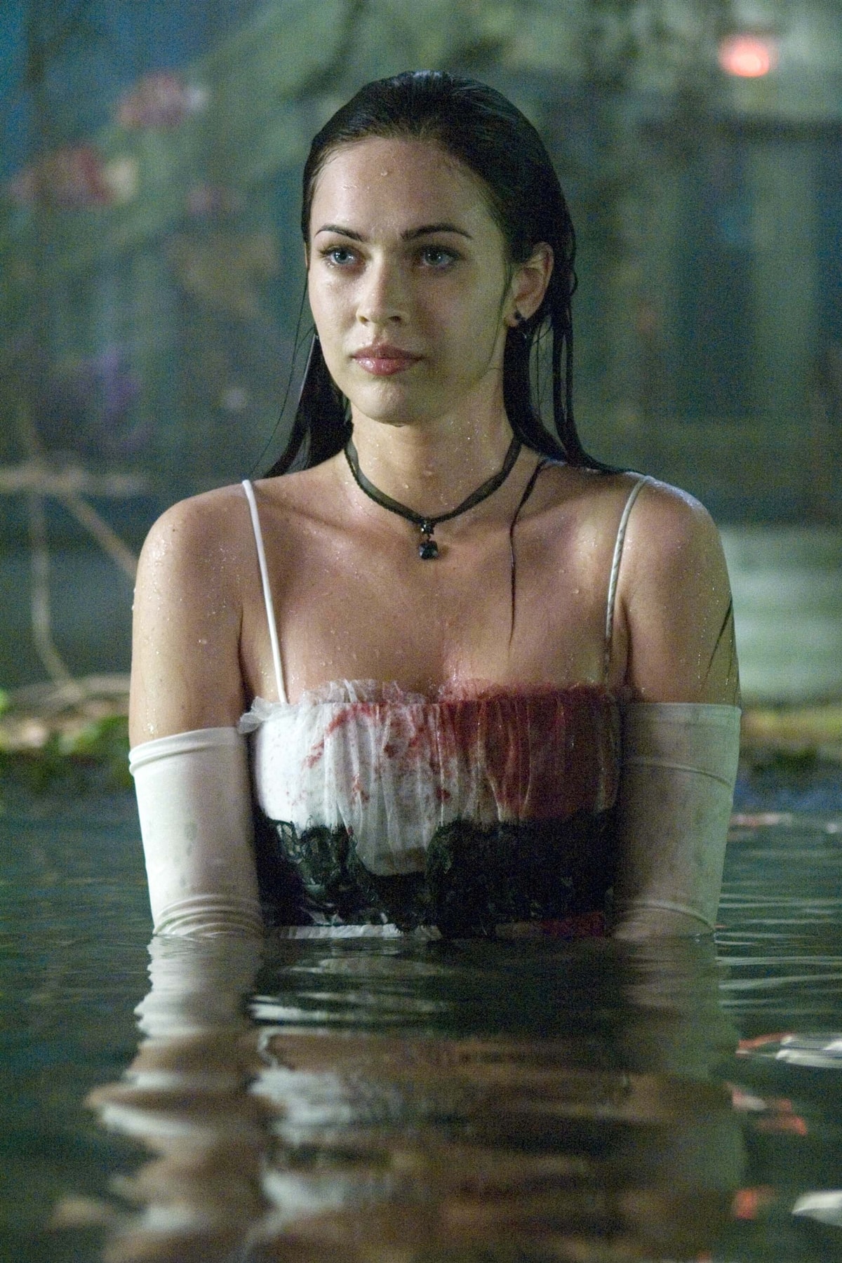 Megan Fox as the bloodied and haunting Jennifer Check in the 2009 horror-comedy film Jennifer's Body