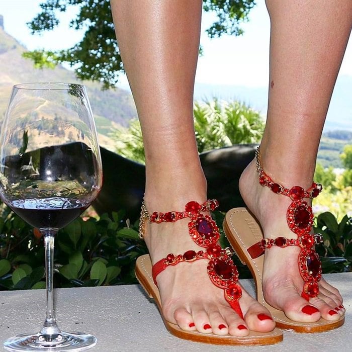 Jewel-Embellished Sandals