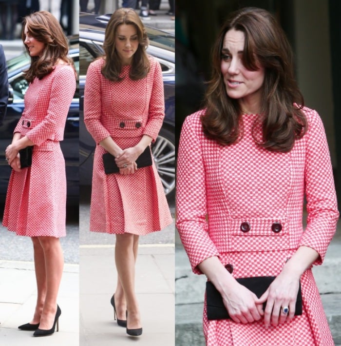 Kate Middleton wears an Eponine London suit out to a philanthropic event