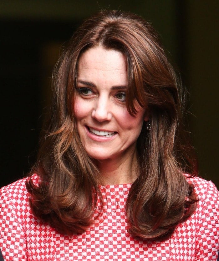 Kate Middleton wears her hair down as she visits the XL Mentoring Project