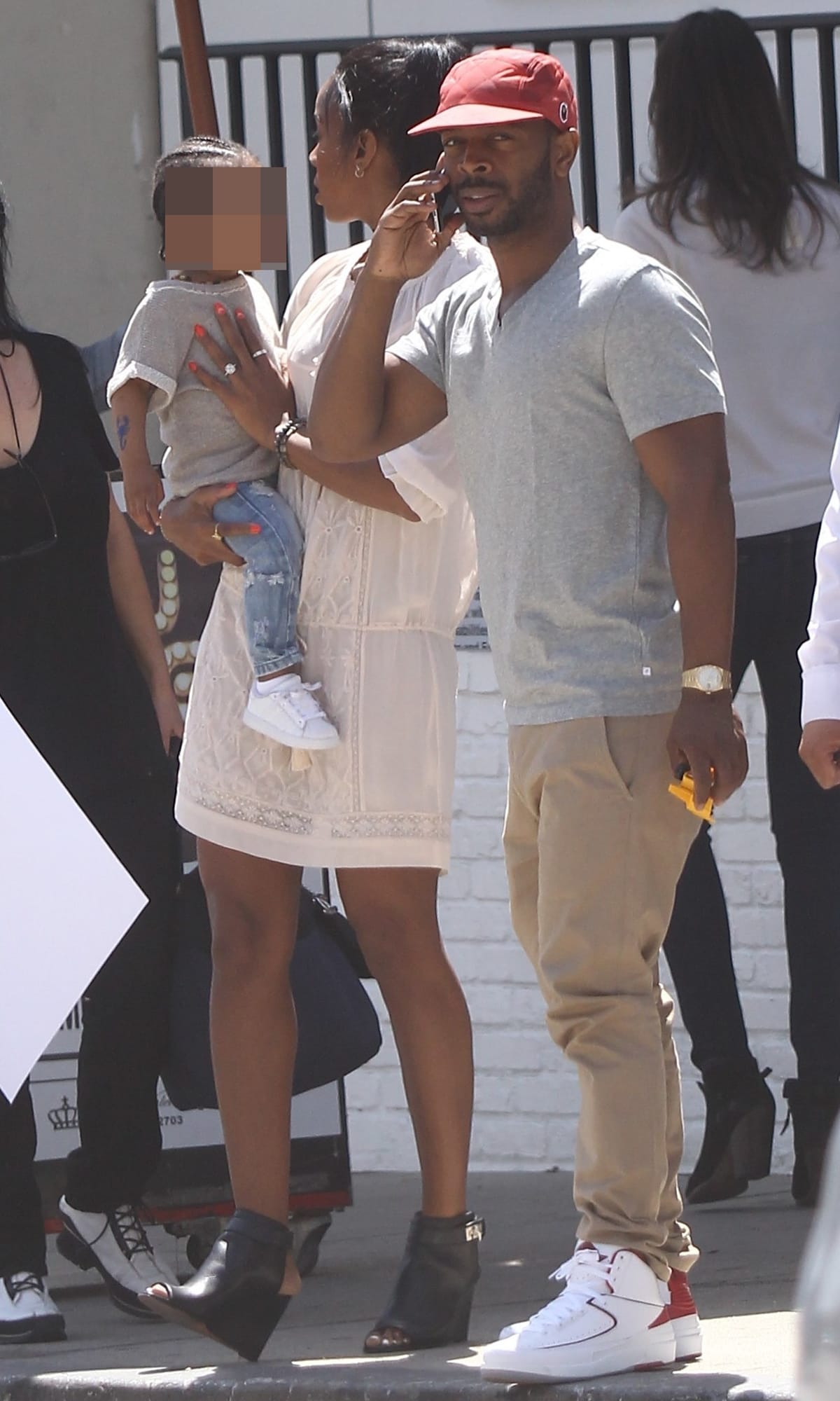 Kelly Rowland with her husband Tim Witherspoon and their son Titan Jewell Weatherspoon