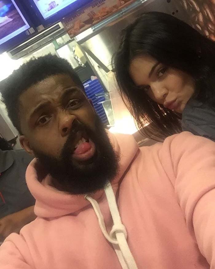 Kendall Jenner joined her good friend Leon Anderson for a Burger King