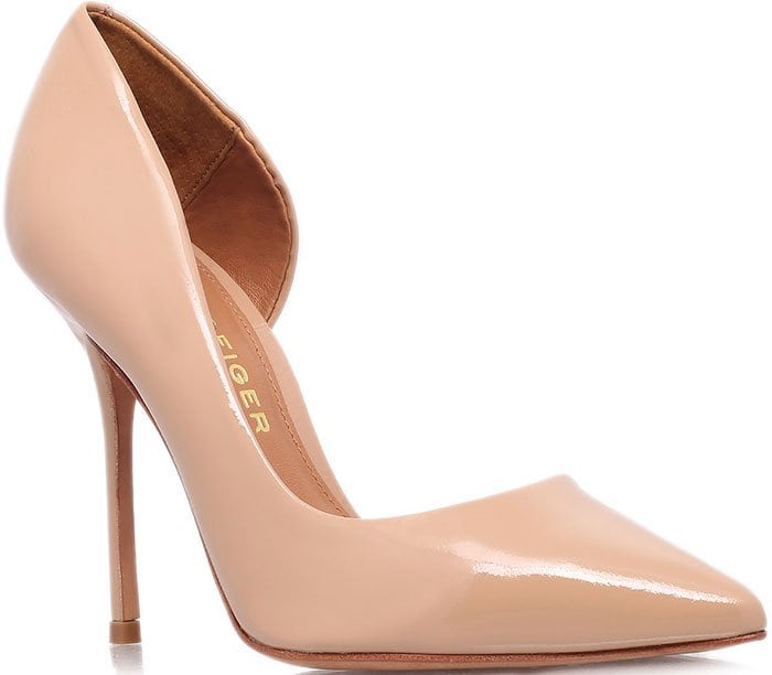 Nude Patent Leather Kurt Geiger "Anja" Pumps