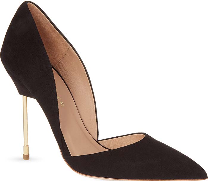 Kurt Geiger Bond Suede Stilettos Black Pumps