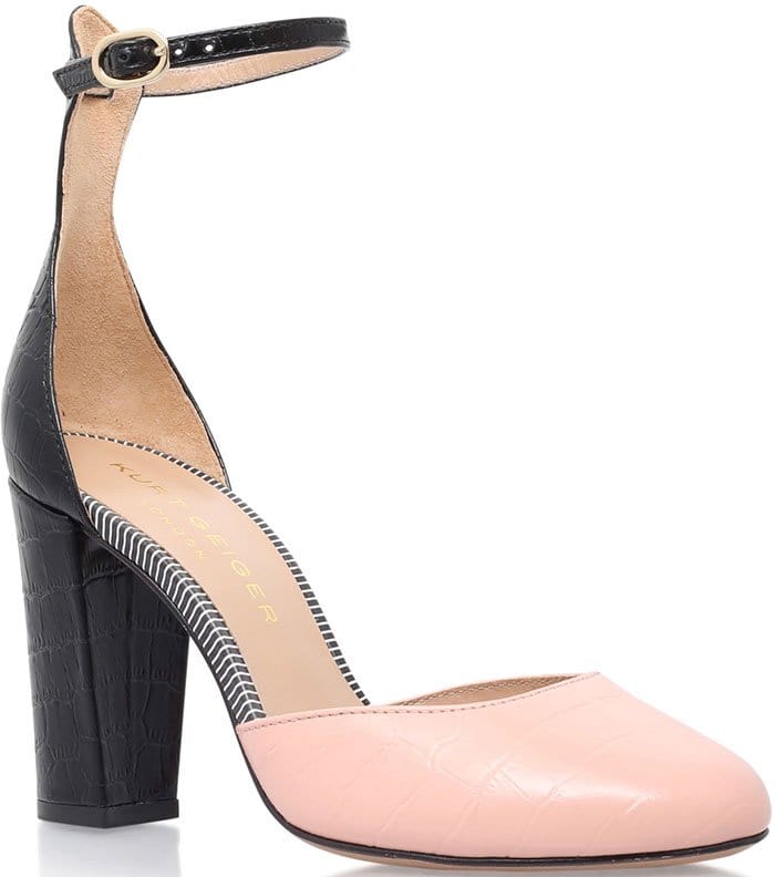 Kurt Geiger Myra Pumps Pink Black Croc