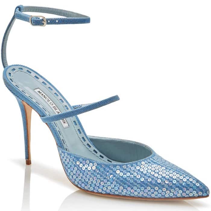 Manolo Blahnik x Rihanna 'Sea Salts' Ankle-Strap Pumps