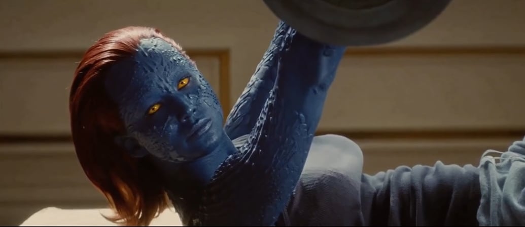 Jennifer Lawrence replaced Rebecca Romijn as mutant Mystique in the X-Men film series