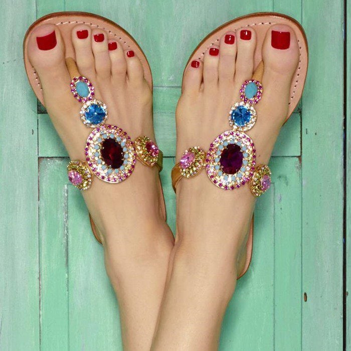 Mystique Jewel-Embellished Sandal