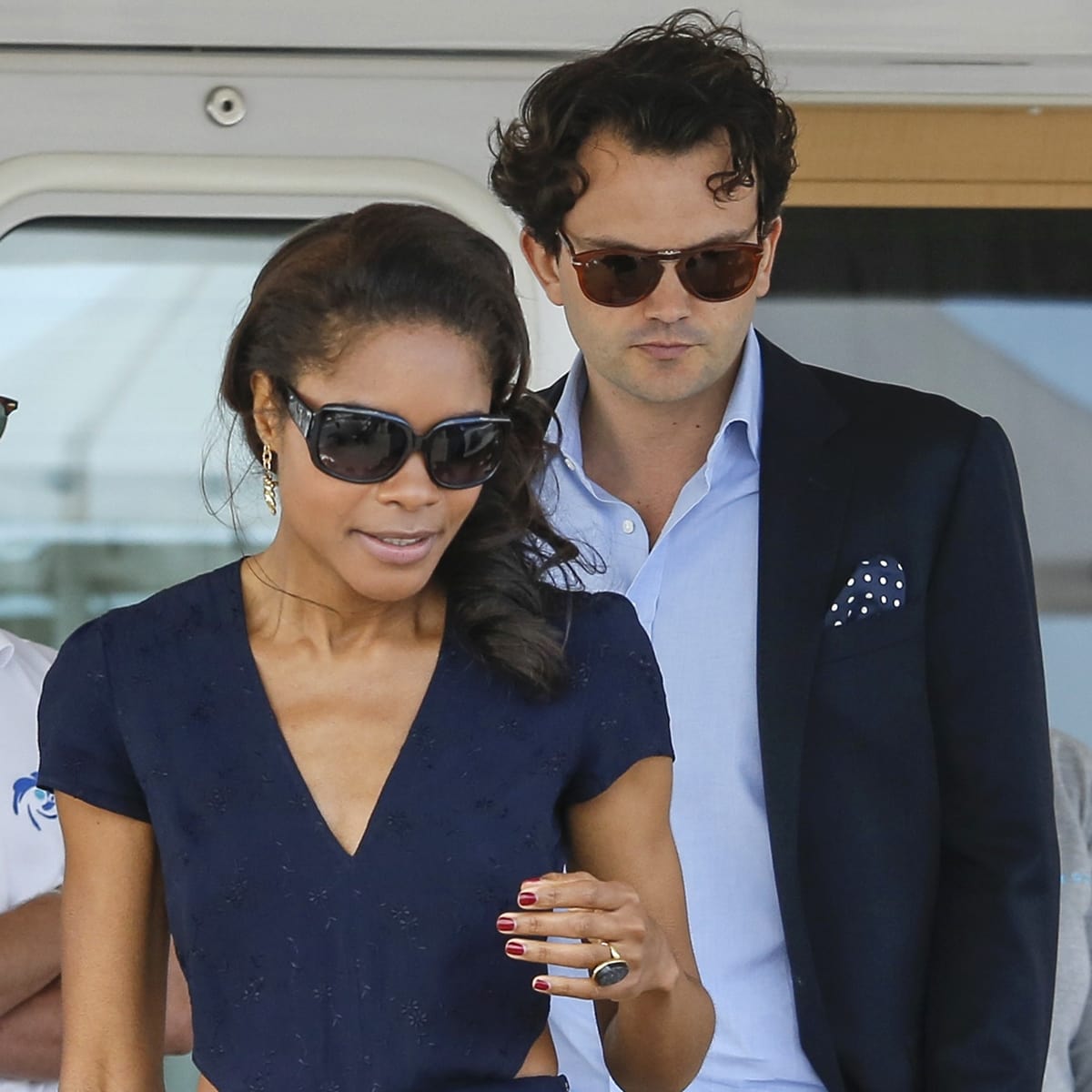 Naomie Harris and her boyfriend Peter Legler in Cannes
