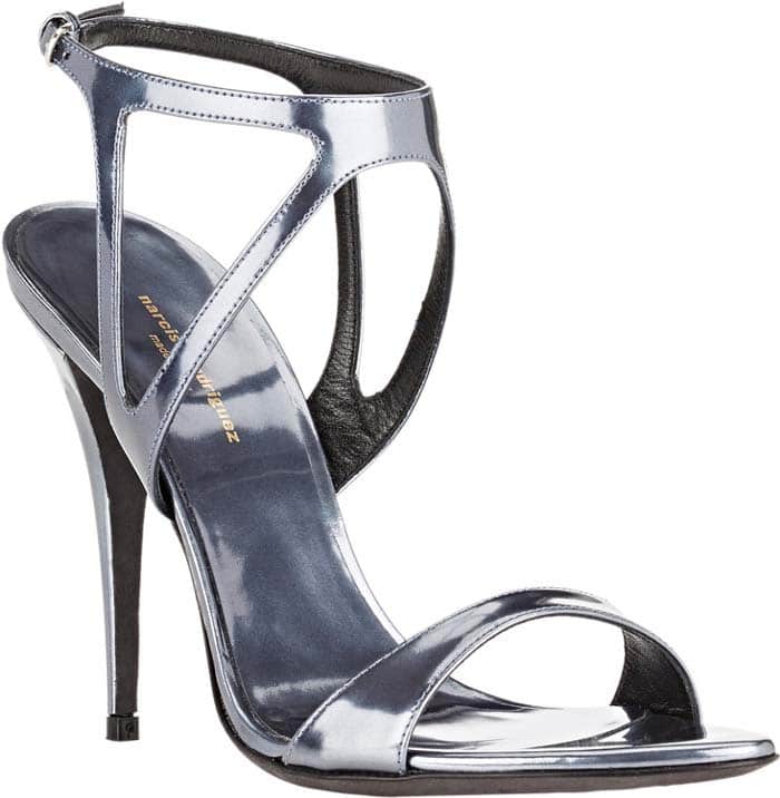 Metallic Silver Narciso Rodriguez Carolyn Sandals