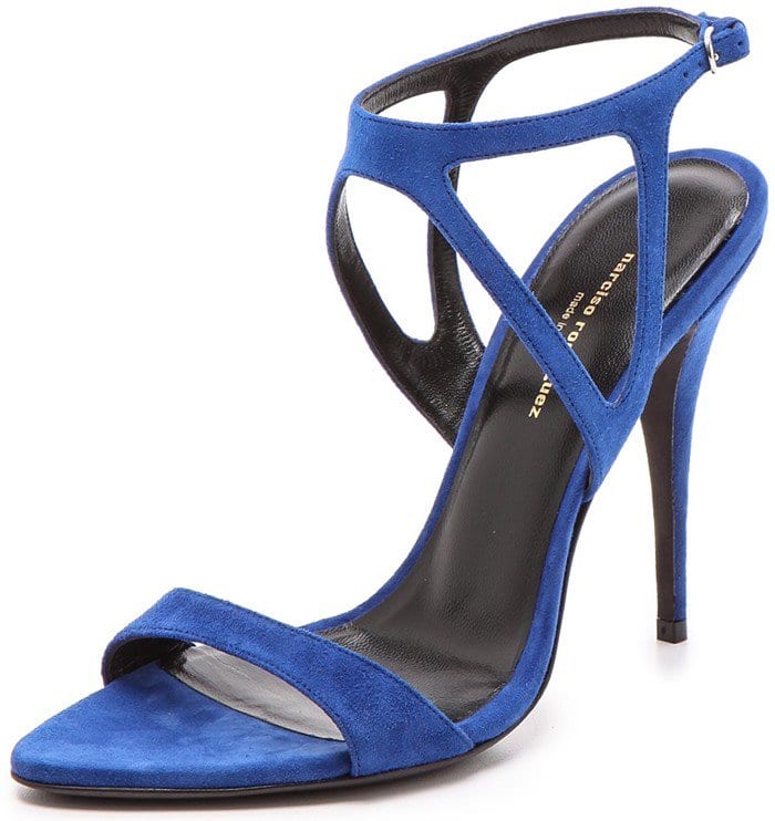 Narciso Rodriguez Cutout Carolyn Sandals in Blue