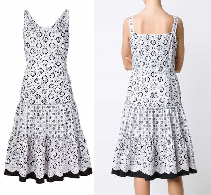 Oscar de la Renta Flower Print Dress