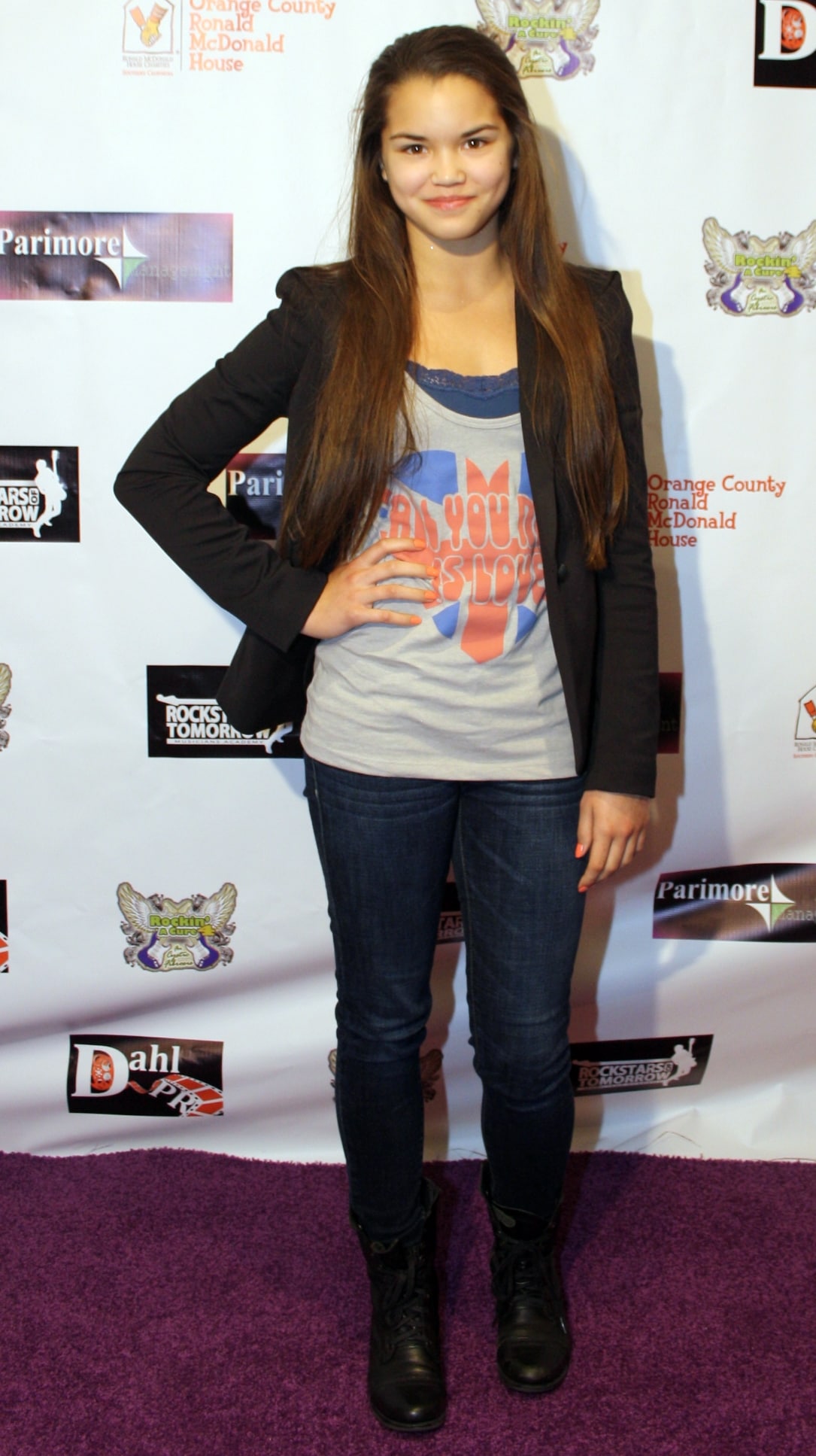 Paris Berelc attends Rockin' A Cure 4 CF in Los Angeles