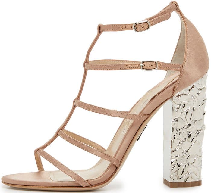 Blush Metallic Paul Andrew "Oralie" Sandals