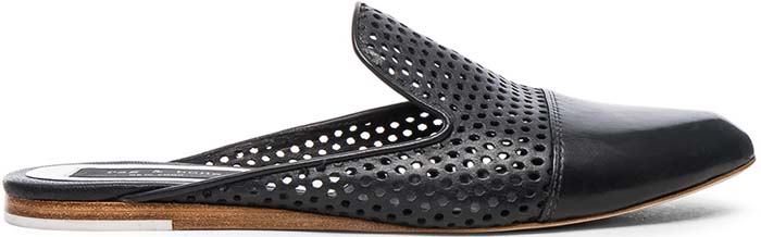 Rag & Bone "Sabine" Perforated Leather Slippers