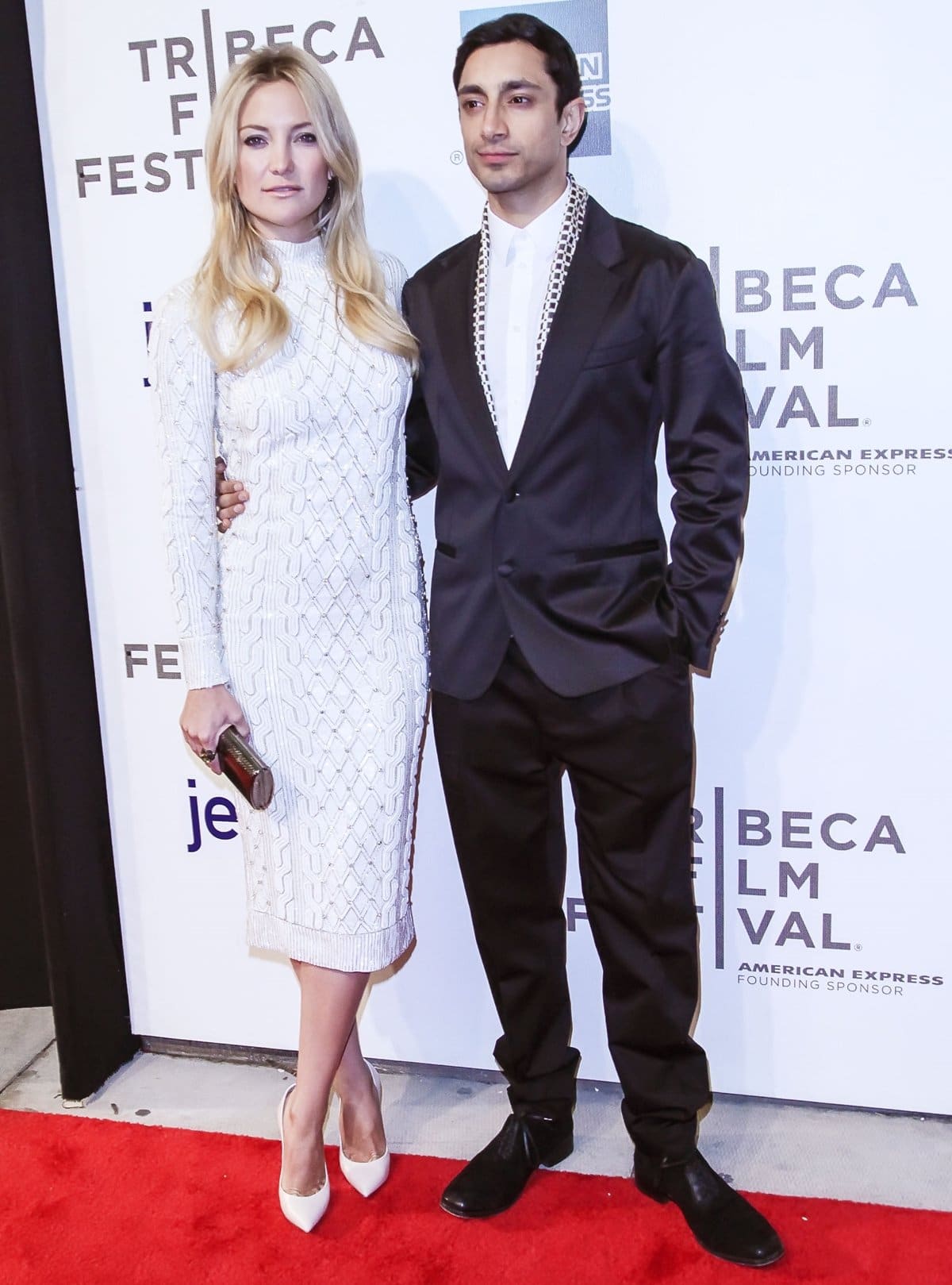 Riz Ahmed and Kate Hudson attend the screening of "The Reluctant Fundamentalist"