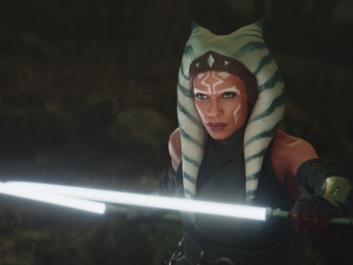 Rosario Dawson portrays Ahsoka Tano in The Mandalorian