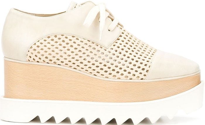 Stella McCartney "Elyse" Lace-Up Platform Shoes