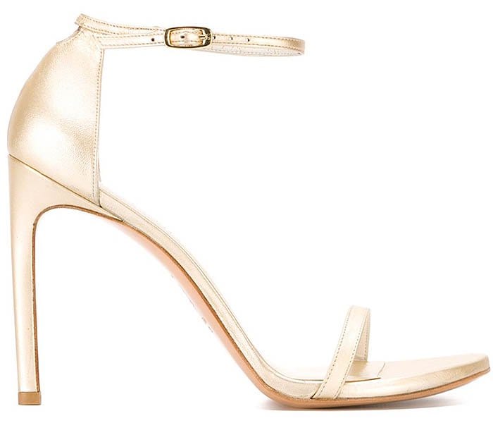 Stuart Weitzman Nudist sandals gold