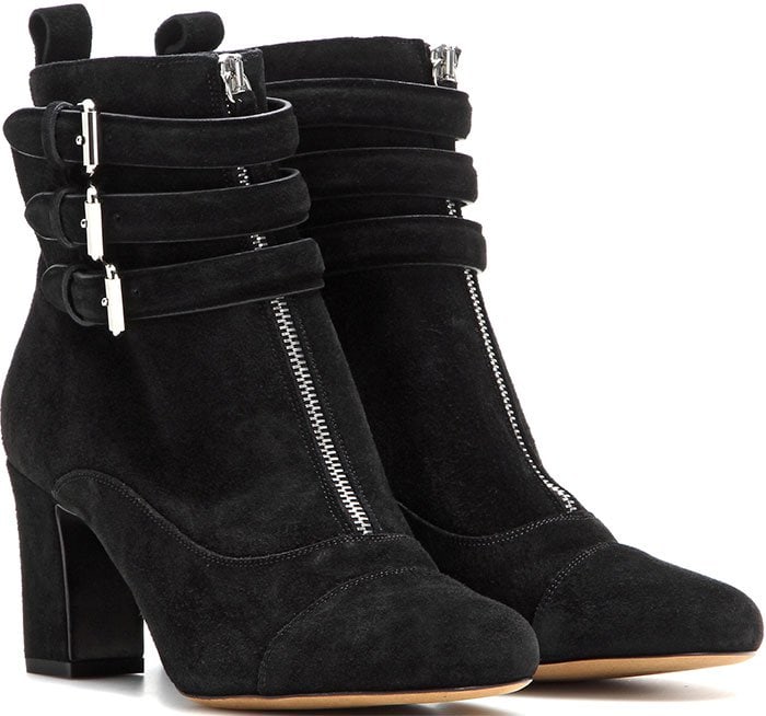 Black Tabitha Simmons "Nash" Suede Booties