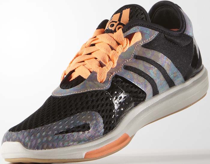 Black and Orange Adidas Stellasport "Yvori" Trainers