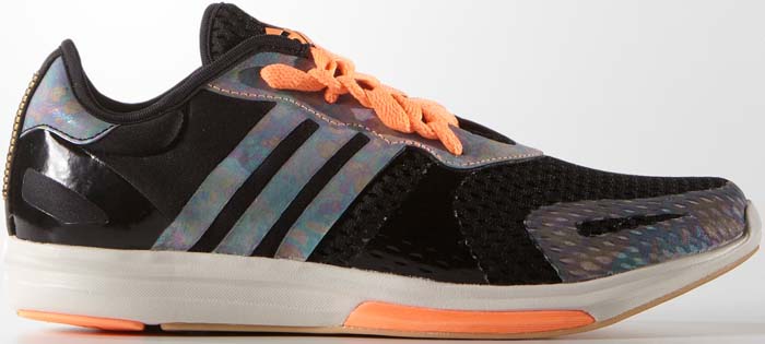 Black and Orange Adidas Stellasport "Yvori" Trainers