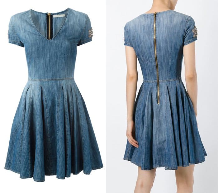 Amen Flared Denim Dress