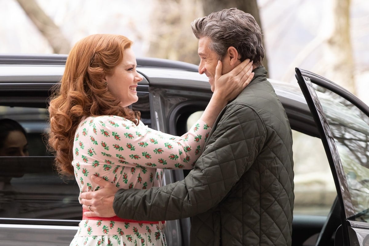 Amy Adams and Patrick Dempsey reprise their roles in the live-action/animated musical fantasy romantic comedy film Disenchanted