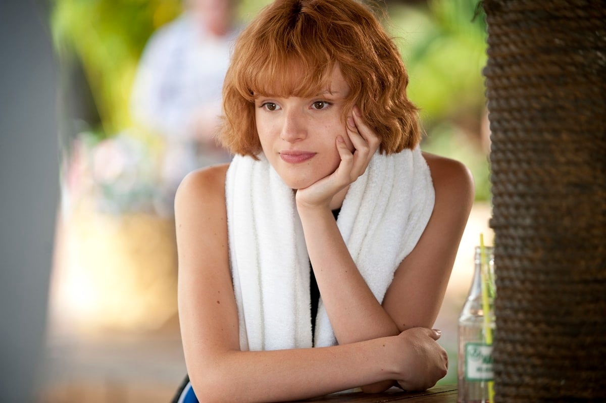 Bella Thorne wore a wig for her role as Hilary Friedman in the 2014 American comedy film Blended