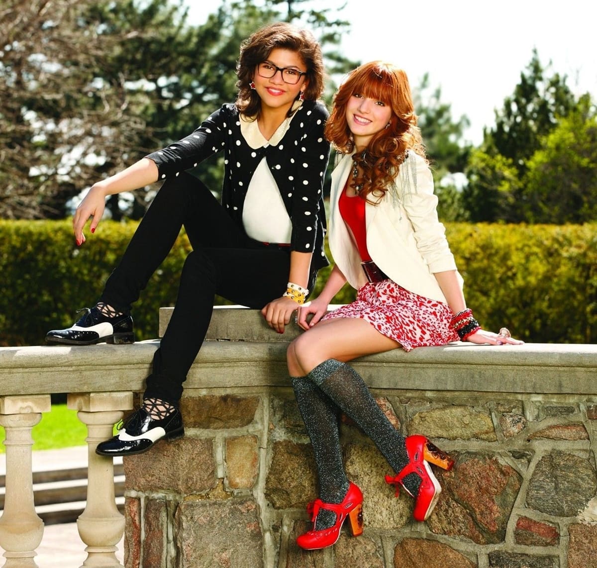 Bella Thorne and Zendaya play best friends who create a web magazine called GeeklyChic in the 2012 teen comedy-drama television film Frenemies