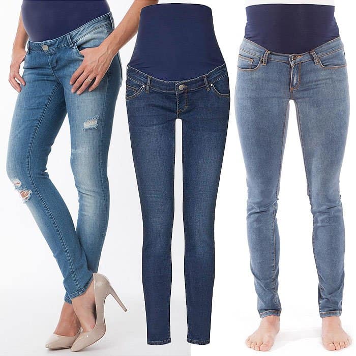 Belly panel maternity jeans
