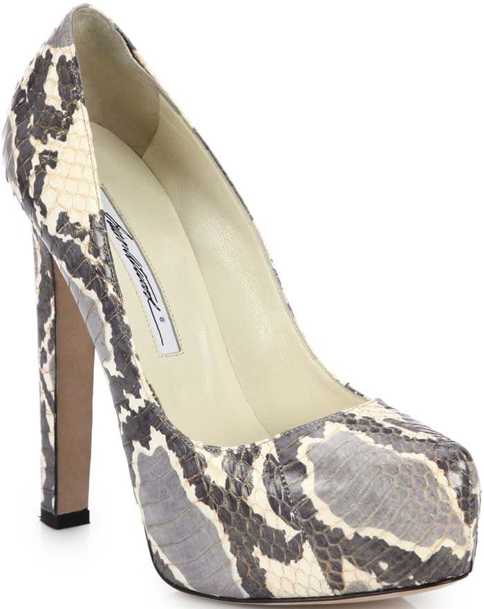 Brian Atwood Maniac Snakeskin