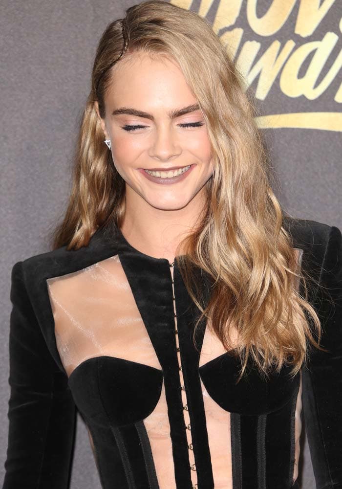 Cara Delevingne shared a little laugh for the cameras